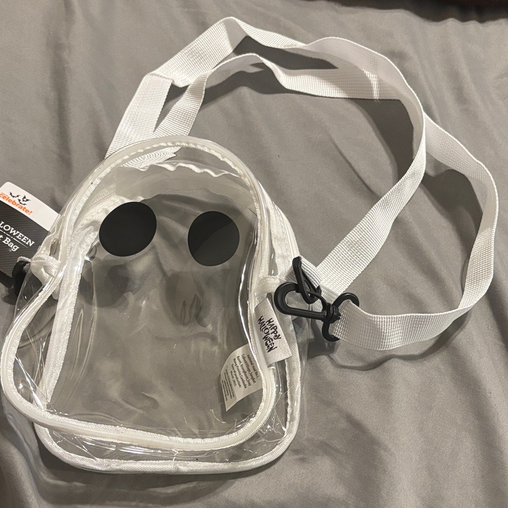 Clear Ghost-Shaped Crossbody Bag